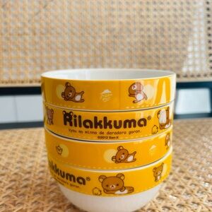 Rilakkuma Yellow Stackable Bowls